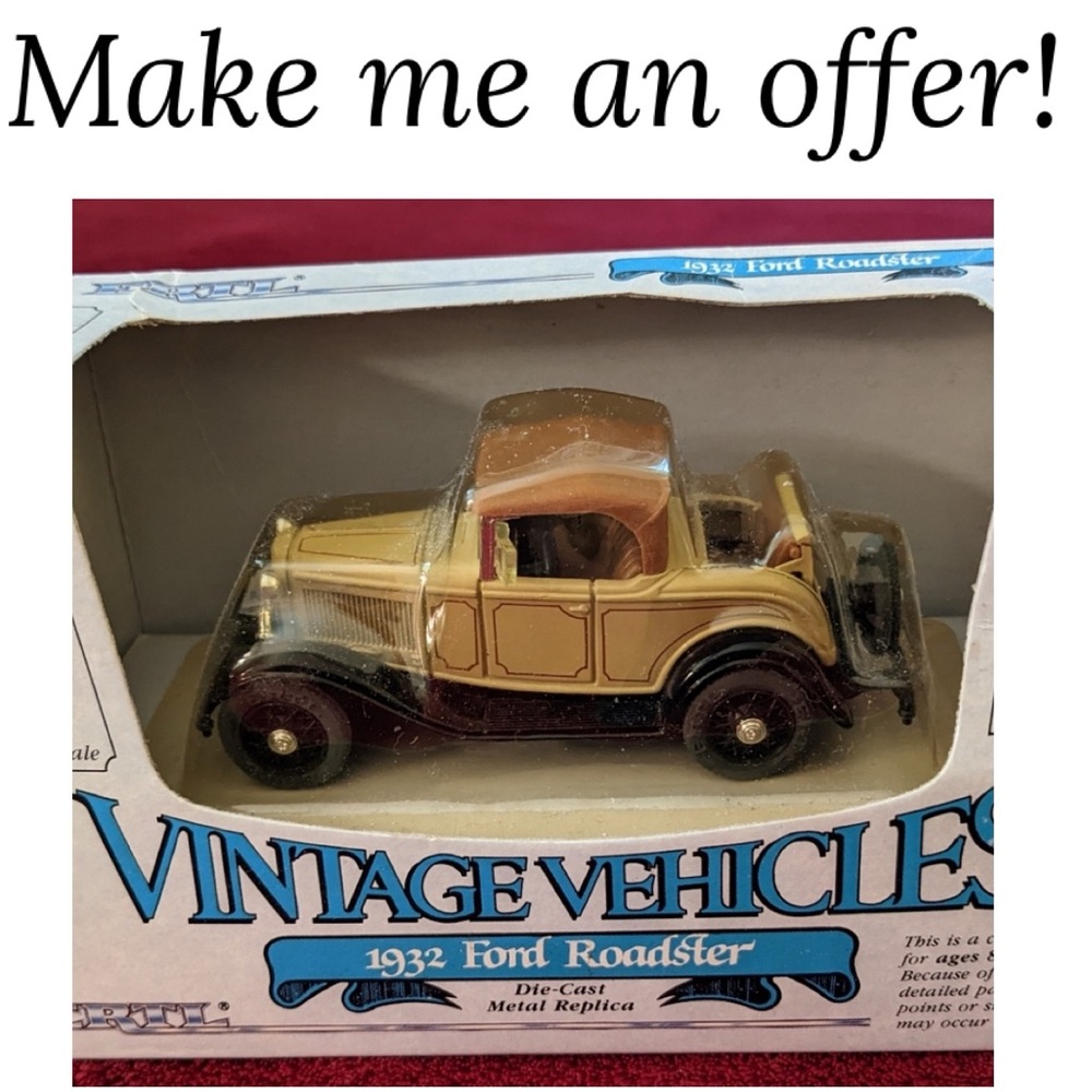 NWT Vintage 1932 Ford Roadster Vintage Vehicles 1/43 scale Die-Cast.  In Box